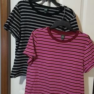 Bundle of Wild Fable Striped Tees